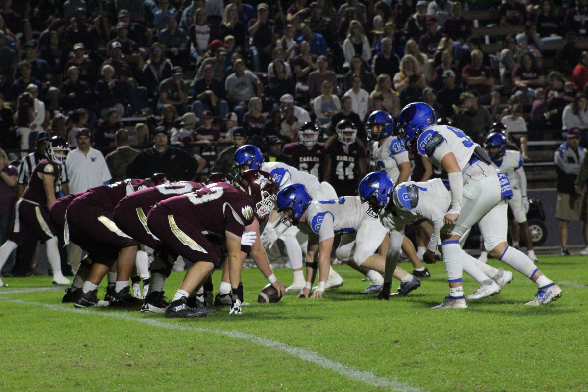 The Bartram Trail defense (right) slowed down Niceville's high scoring offense just long enough to advance past the Eagles in the Florida 4S state playoffs.